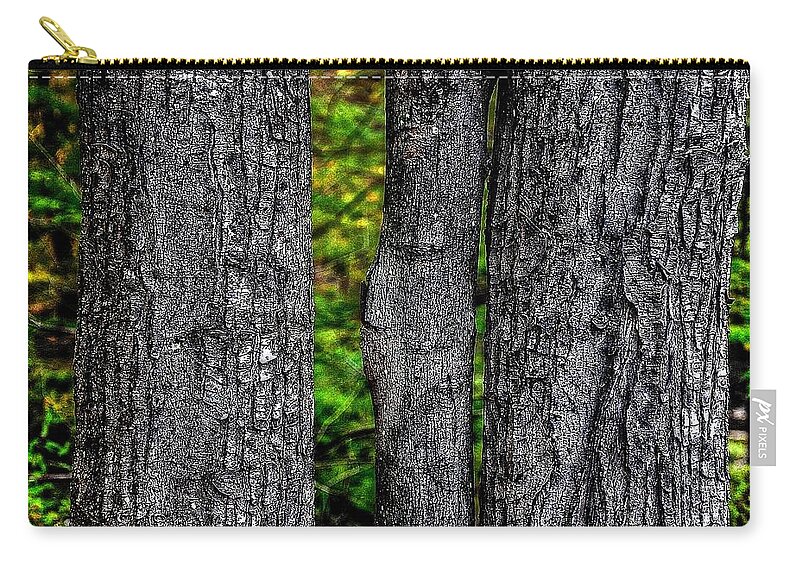 Trees Zip Pouch featuring the photograph Trees by Phyllis Meinke