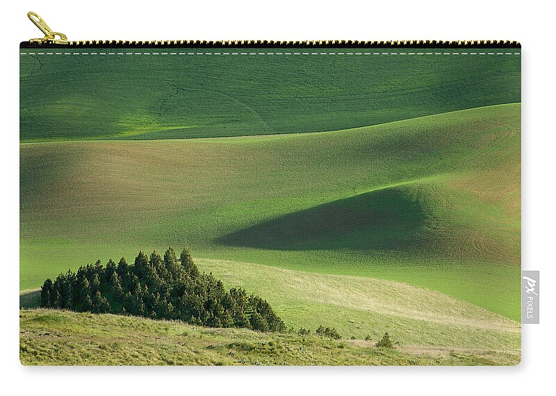 Landscapes Carry-all Pouch featuring the photograph Triangle and Trees by Mary Lee Dereske