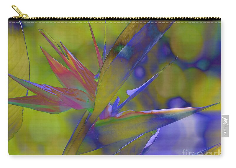 Bird Of Paradise Zip Pouch featuring the photograph Tropical Paradise by Ella Kaye Dickey
