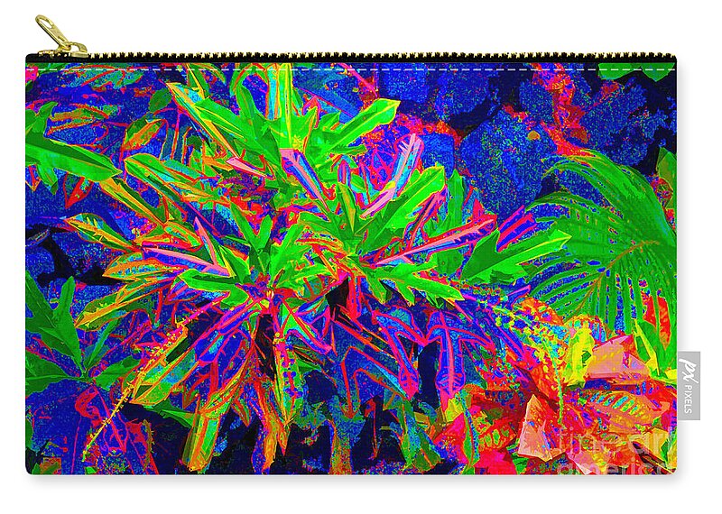 David Lawson Photography Zip Pouch featuring the photograph Tropicals Gone Wild by David Lawson