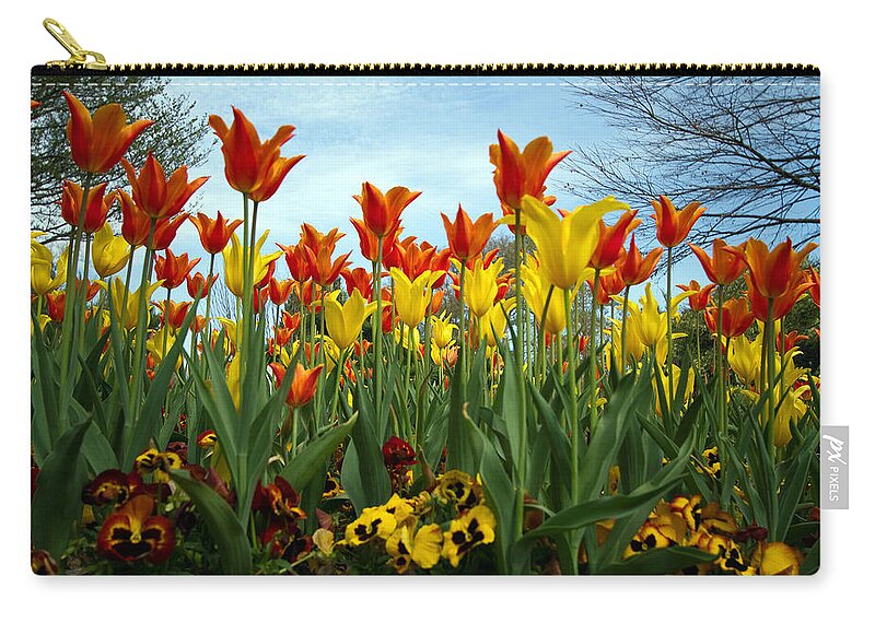 Flowers Carry-all Pouch featuring the photograph Tulip Time by Farol Tomson