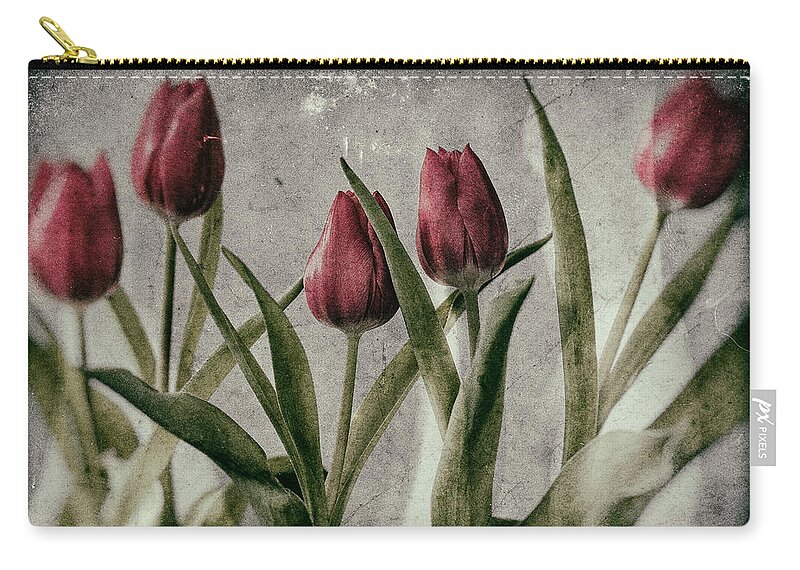 Tulip Zip Pouch featuring the photograph Tulips by Nigel R Bell