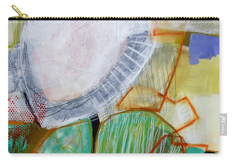 Keywords: Abstract Zip Pouch featuring the painting Tumble Down 2 by Jane Davies