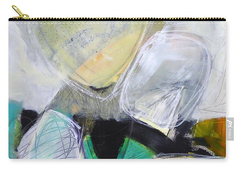 Keywords: Abstract Zip Pouch featuring the painting Tumble Down 4 by Jane Davies