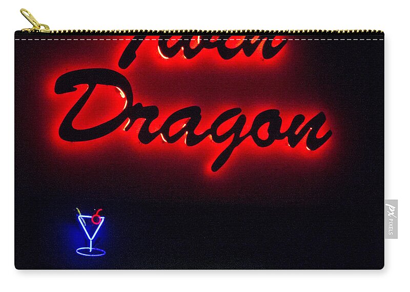 Twin Dragon Zip Pouch featuring the photograph Twin Dragon by Chuck Staley
