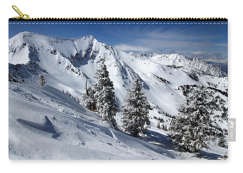 Landscape Carry-all Pouch featuring the photograph Twin Peaks from Hidden Peak by Brett Pelletier