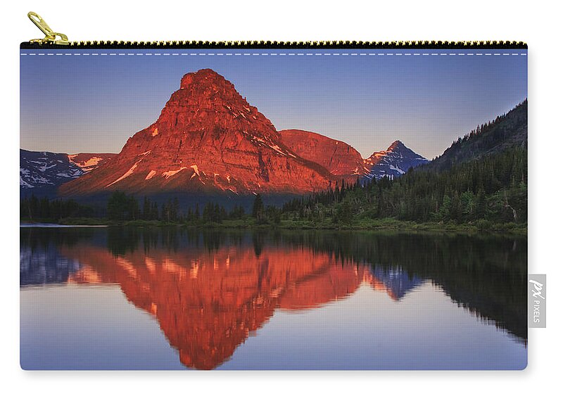 Colorful Zip Pouch featuring the photograph Two Medicine Sunrise by Mark Kiver