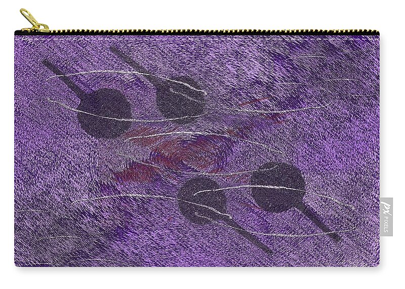 Two Pair Zip Pouch featuring the digital art Two Pair by Tim Allen