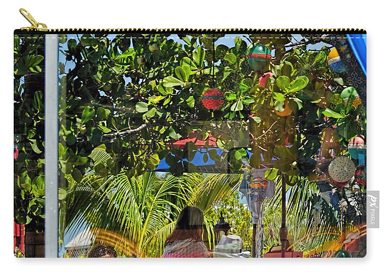 Street Photography Zip Pouch featuring the photograph Two Pina Coladas by Olga Hamilton
