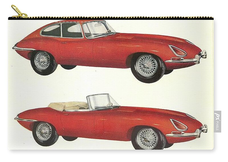 Automobiles Zip Pouch featuring the photograph U. S. A. Premiere by John Schneider