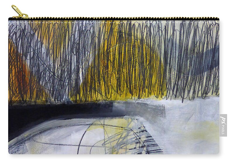 Keywords: Abstract Zip Pouch featuring the painting Un -Earth 1 by Jane Davies