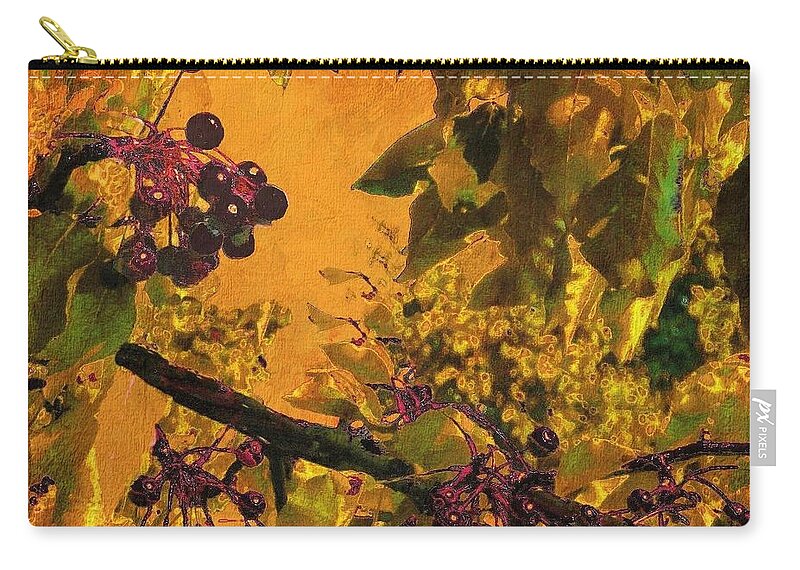 Chokecherry Zip Pouch featuring the photograph Under the Chokecherry Tree by Janette Boyd