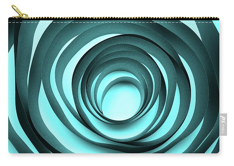 Creativity Zip Pouch featuring the photograph Uneven Coil by Photo Ephemera