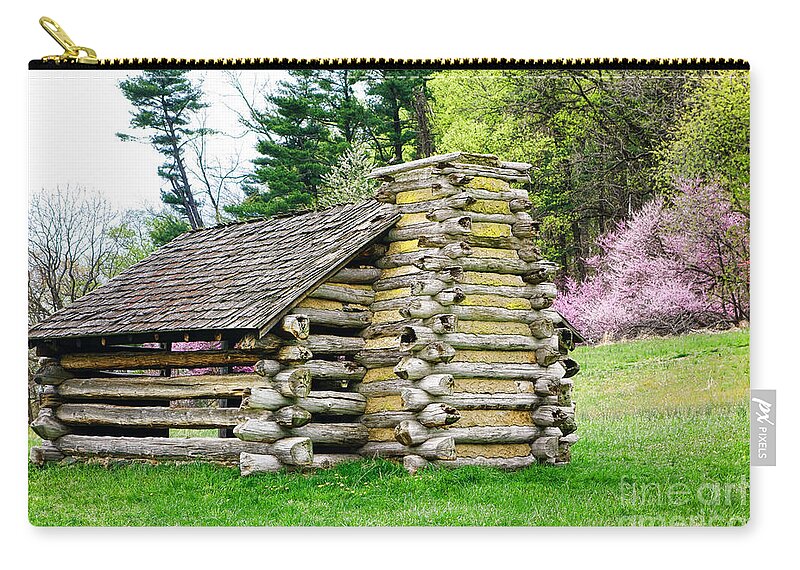 Valley Zip Pouch featuring the photograph Unfinished Shelter by Olivier Le Queinec