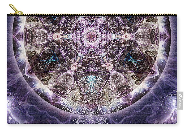 Mandala Zip Pouch featuring the photograph Unfoldment by Alicia Kent