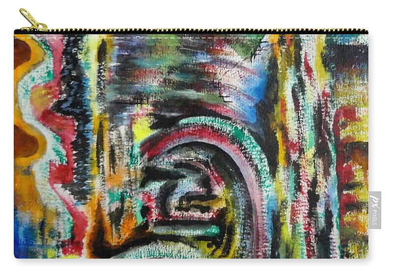 Art Zip Pouch featuring the painting Miracle by Tamal Sen Sharma