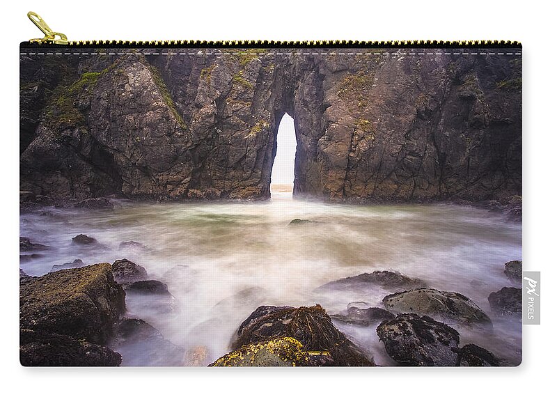 Pacific Ocean Zip Pouch featuring the photograph Unlocking Wonders Beyond by Adam Mateo Fierro