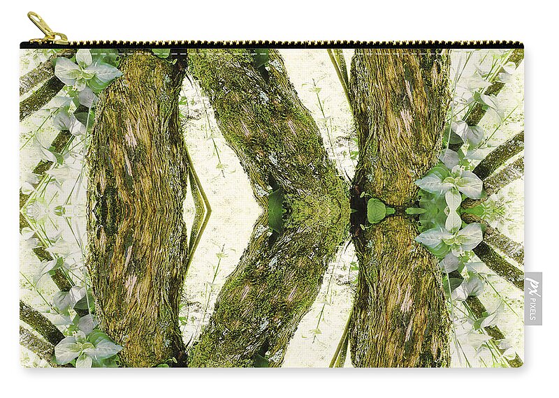 Kaleidoscopic Zip Pouch featuring the photograph Unnatural 45 by Giovanni Cafagna