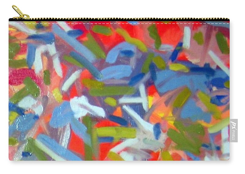 Abstract Zip Pouch featuring the painting Untitled #23 by Steven Miller