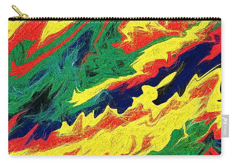 Abstract Zip Pouch featuring the photograph Untitled Effort by John Freidenberg