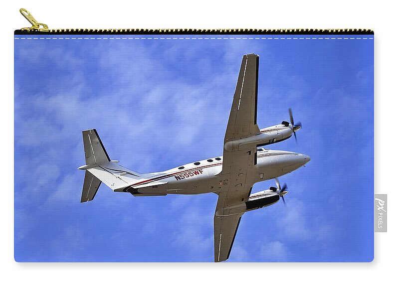 Beechcraft Zip Pouch featuring the photograph Up and Away by Jason Politte