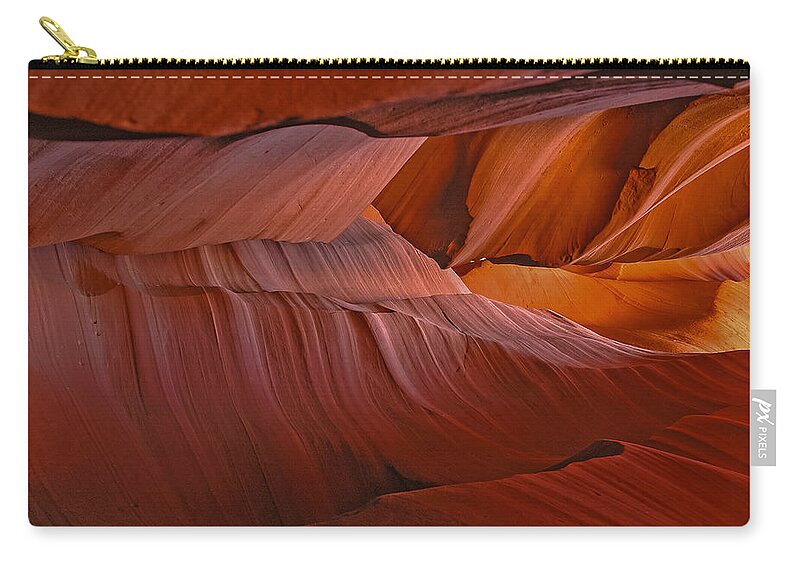 Upper Antelope Canyon Zip Pouch featuring the photograph Upper Antelope Canyon III by George Buxbaum