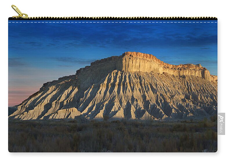 Landscape Carry-all Pouch featuring the photograph Utah Outback 40 Panoramic by Mike McGlothlen