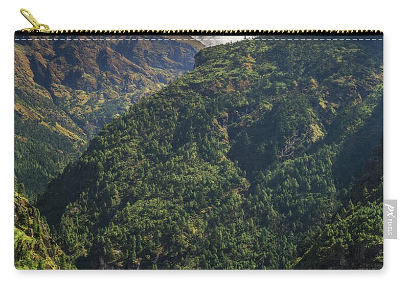 Tranquility Zip Pouch featuring the photograph Vacation House In The Himalayas by Feng Wei Photography