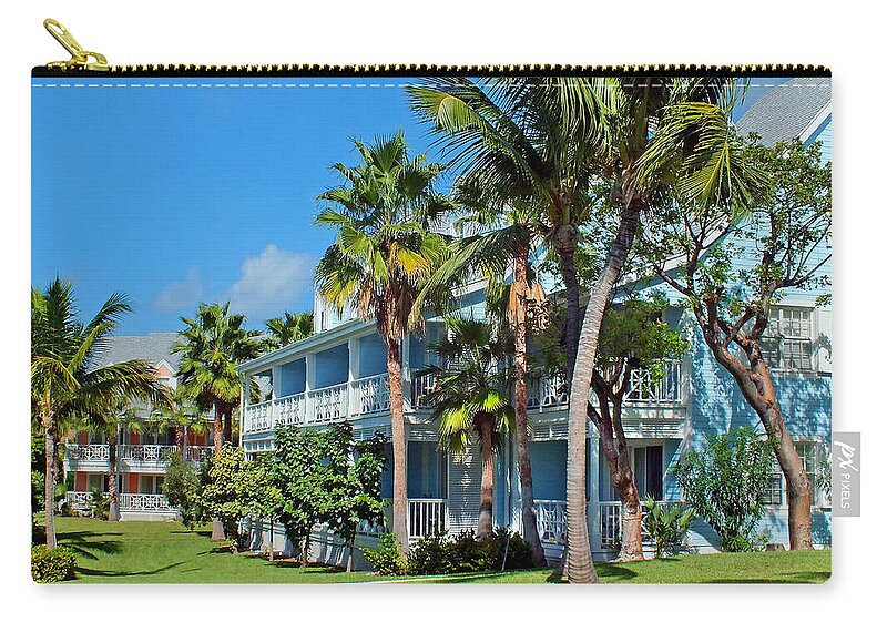 Duane Mccullough Zip Pouch featuring the photograph Valentines Resort and Marina 2 by Duane McCullough