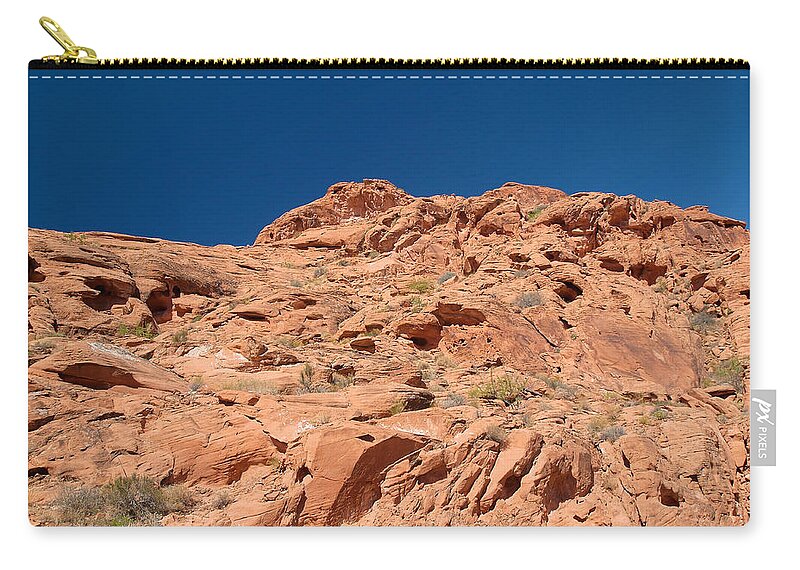 Valley Of Fire Zip Pouch featuring the photograph Valley of Fire 10 by Richard J Cassato