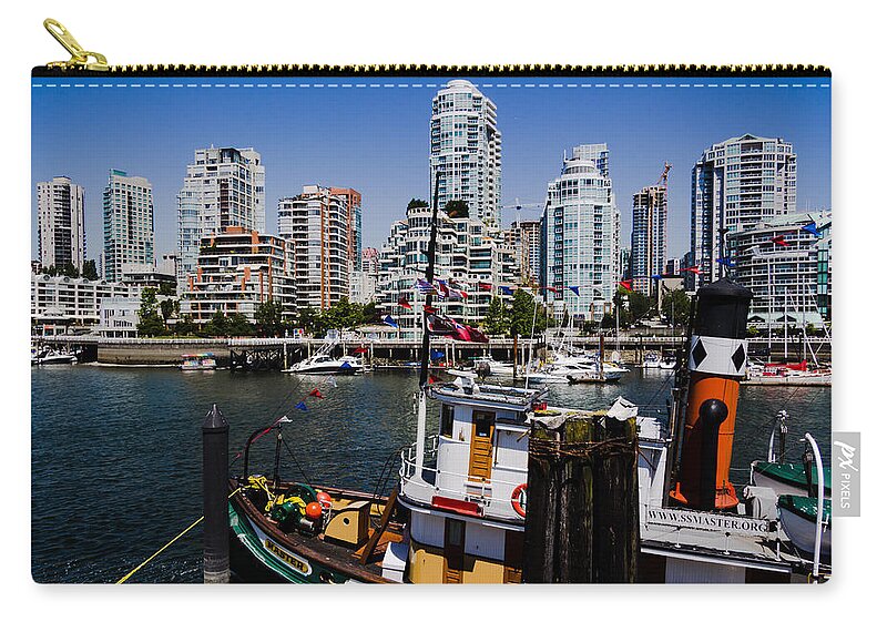 Vancouver Zip Pouch featuring the photograph Vancouver Views by Kathy Bassett