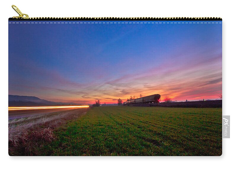 Twilight Zip Pouch featuring the photograph Vanishing into twilight by Eti Reid