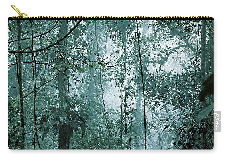 Biome Zip Pouch featuring the photograph Venezuela Rainforest by Karl Weidmann