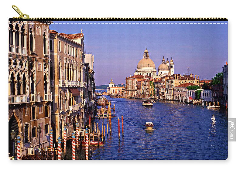 Arch Zip Pouch featuring the photograph Venice, Grand Canal, Italy by Hans-peter Merten
