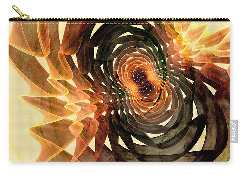 Abstract Zip Pouch featuring the digital art Verity Filter by Anastasiya Malakhova