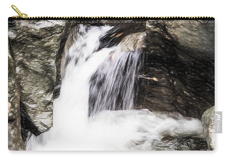 Vermont Zip Pouch featuring the photograph Vermont Waterfall by Bill Howard