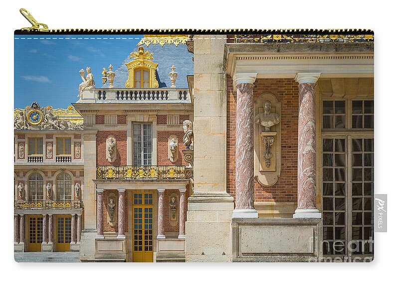 Europa Zip Pouch featuring the photograph Versailles Splendor by Inge Johnsson