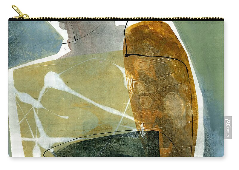 Jane Davies Zip Pouch featuring the painting Vessel 1 by Jane Davies