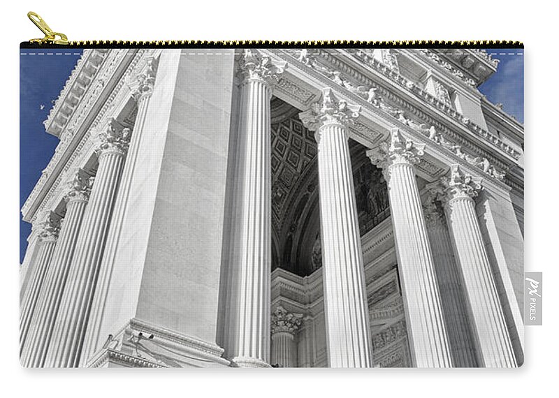 Architecture Zip Pouch featuring the photograph Victor Emmanuel Monument by Joan Carroll