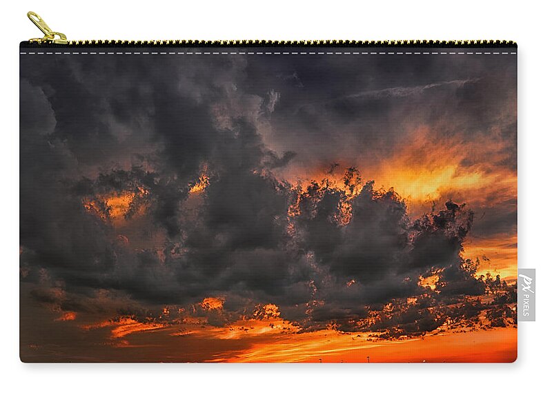 Florida Sunset Photography Zip Pouch featuring the photograph Viera Sunset by Louise Hill