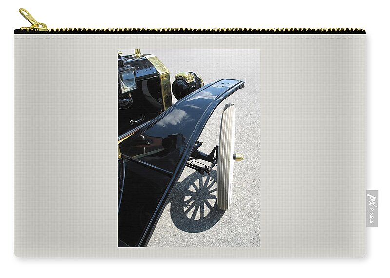 Model T Zip Pouch featuring the photograph Vintage Model T by Ann Horn
