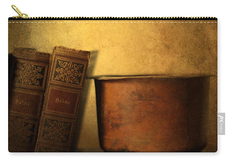  Zip Pouch featuring the photograph Vintage Poetry by Jessica Jenney