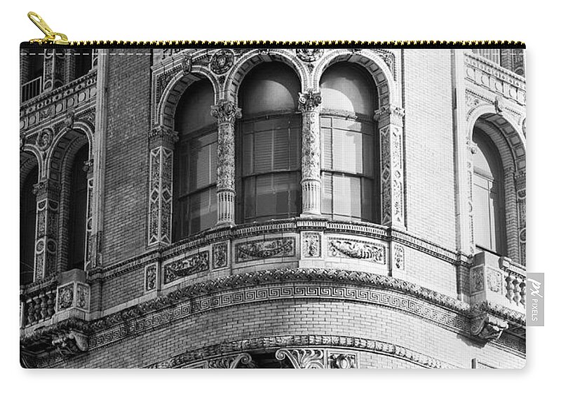 Vintage Zip Pouch featuring the photograph Vintage Reading Terminal Market - Philadelphia by Bill Cannon