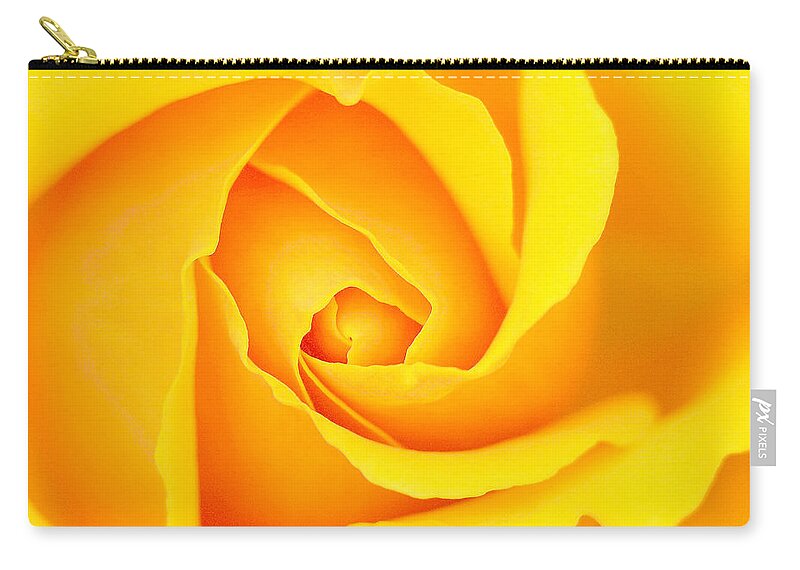  Cloe-up Zip Pouch featuring the photograph Vortex and Yellows by Anthony Davey