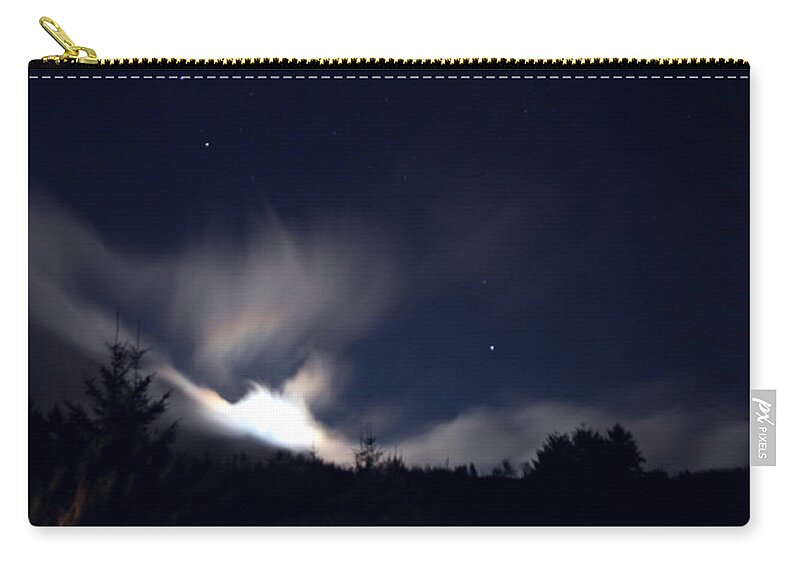 Oregon Zip Pouch featuring the photograph Waiting For The Moon by KATIE Vigil