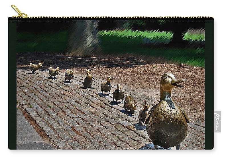 Boston Zip Pouch featuring the photograph Walk this Way by Caroline Stella