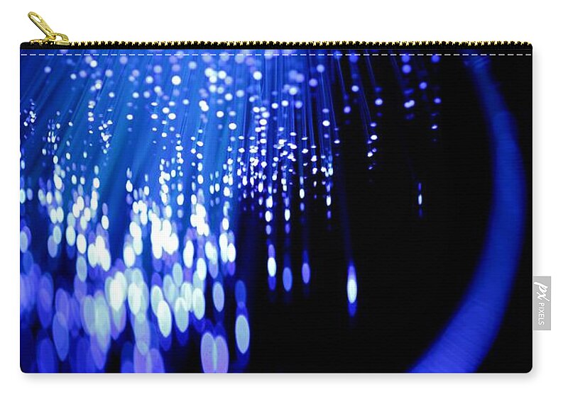 Abstract Zip Pouch featuring the photograph Walking on the Moon by Dazzle Zazz