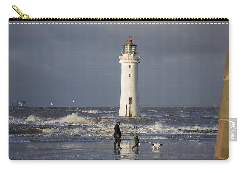 Weather Carry-all Pouch featuring the photograph Walking the Dog by Spikey Mouse Photography