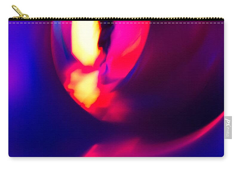 Abstract Zip Pouch featuring the photograph Walking With Light 5 by Christie Kowalski