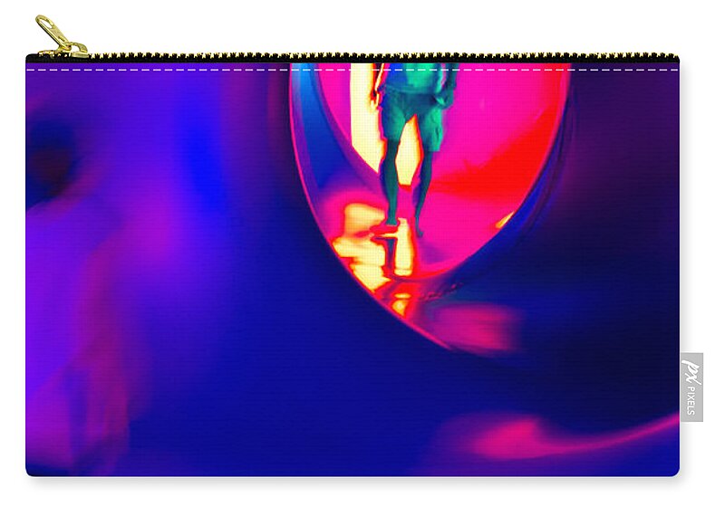 Abstract Zip Pouch featuring the photograph Walking With Light 6 by Christie Kowalski